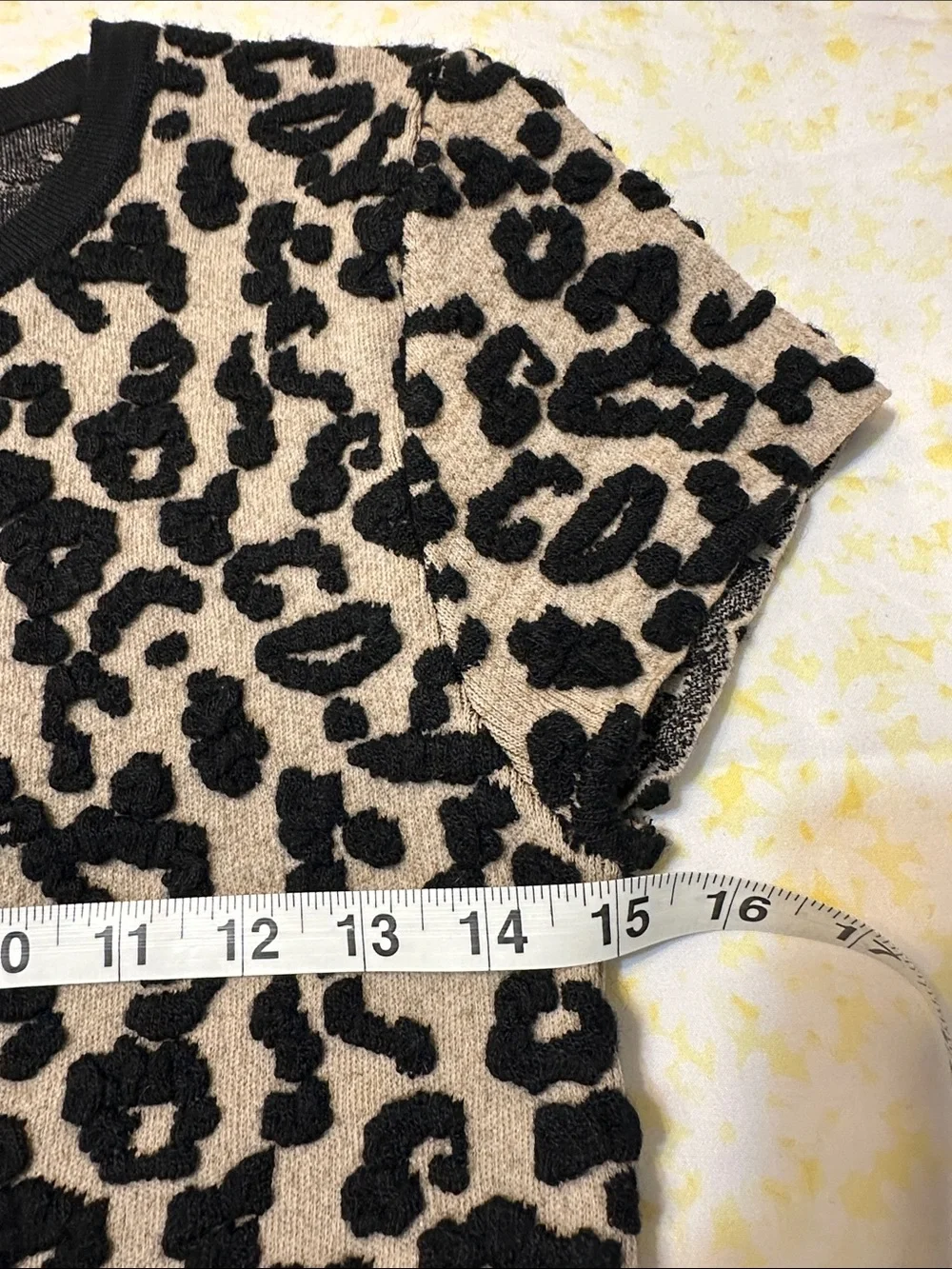 Free People Animal Print Embroidered Knit Sheath Dress